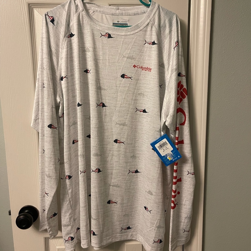Columbia dry fit fishing shirt XL